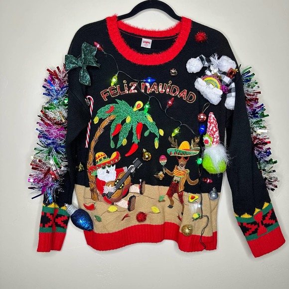 Ugly Christmas Sweater Sweaters Ugly Christmas Sweater Feliz